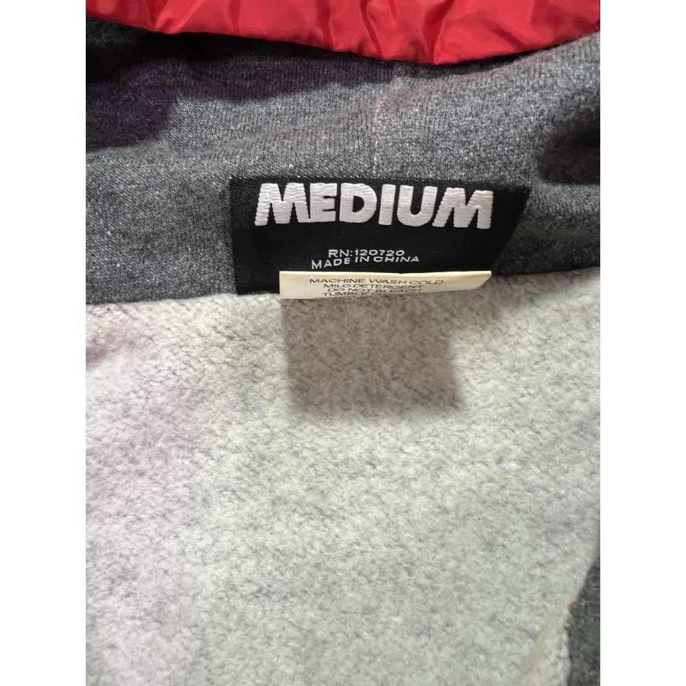 The Hundreds Hooded Snap Varsity Jacket - Large Logo - Red - Size M - Picture 3 of 6